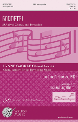 Book cover for Gaudete! - SSA (Full Score and Percussion Parts)