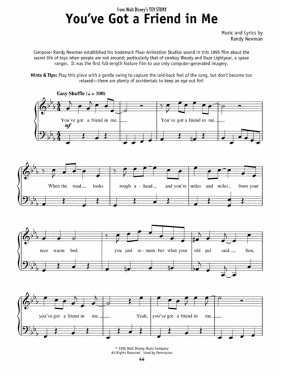 Really Easy Piano – Disney Easy Piano scores gallery preview page 5
