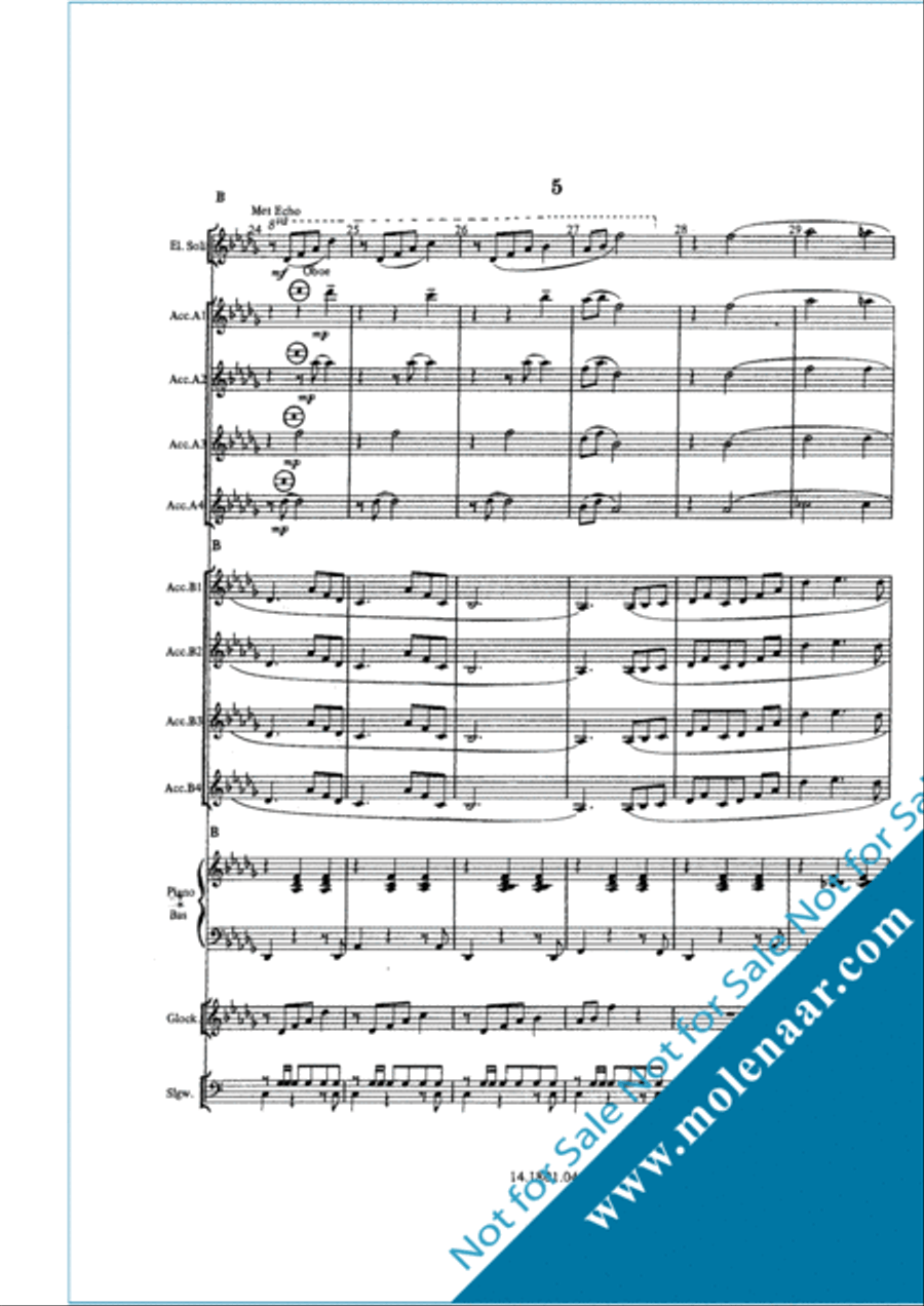 Serenade (Suite Aan Haarlem) Accordion Orchestra scores gallery preview page 9