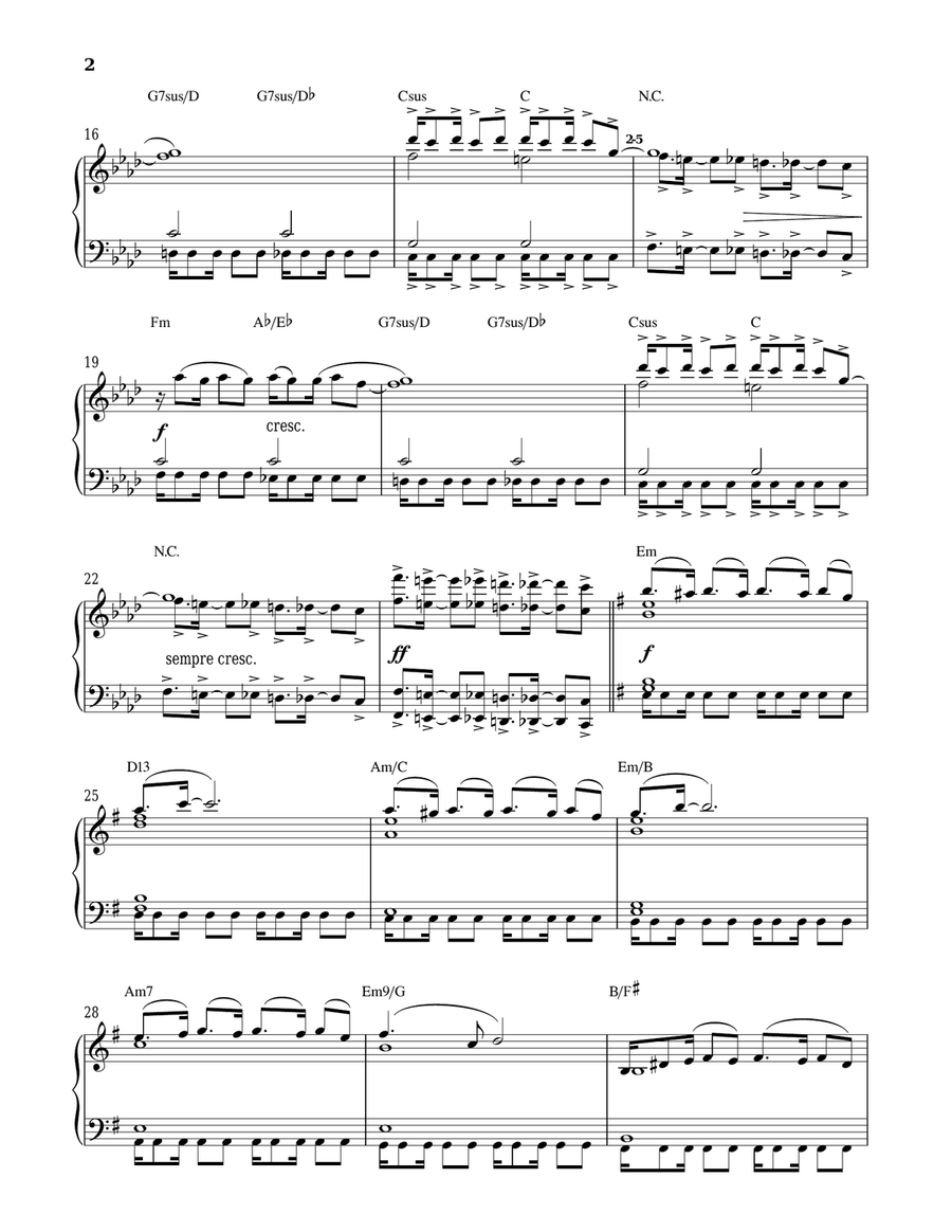 Milonga Picaresque Piano Solo scores gallery preview page 2
