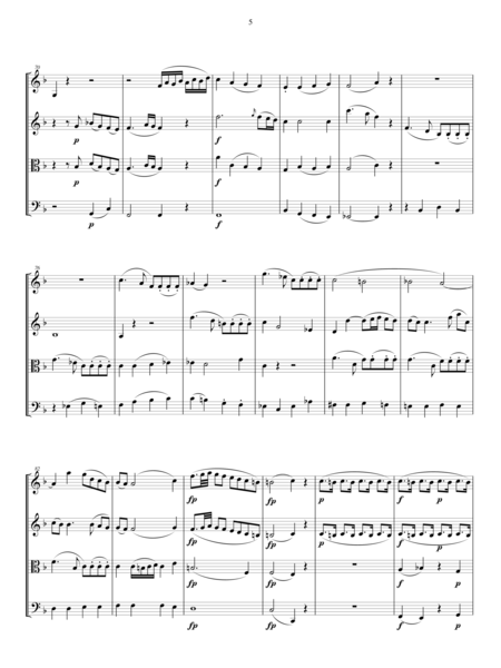 Mozart—String Quartet No.8 in F major, K.168