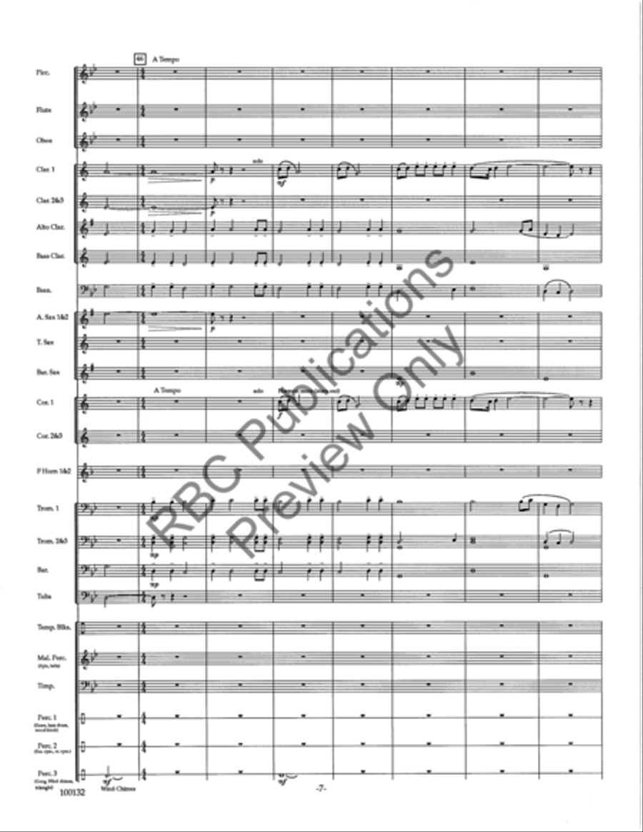Dance Of Fire Concert Band scores gallery preview page 10