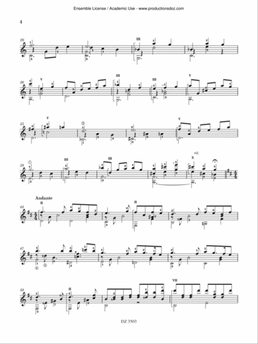 Just to Say Thank You Just to Say Thank You Classical Guitar scores gallery preview page 4