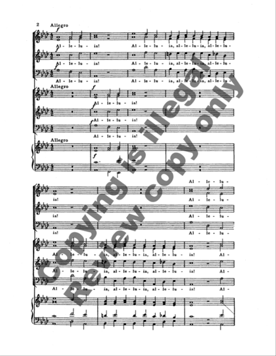 Alleluia! We Sing with Joy Divisi scores gallery preview page 8
