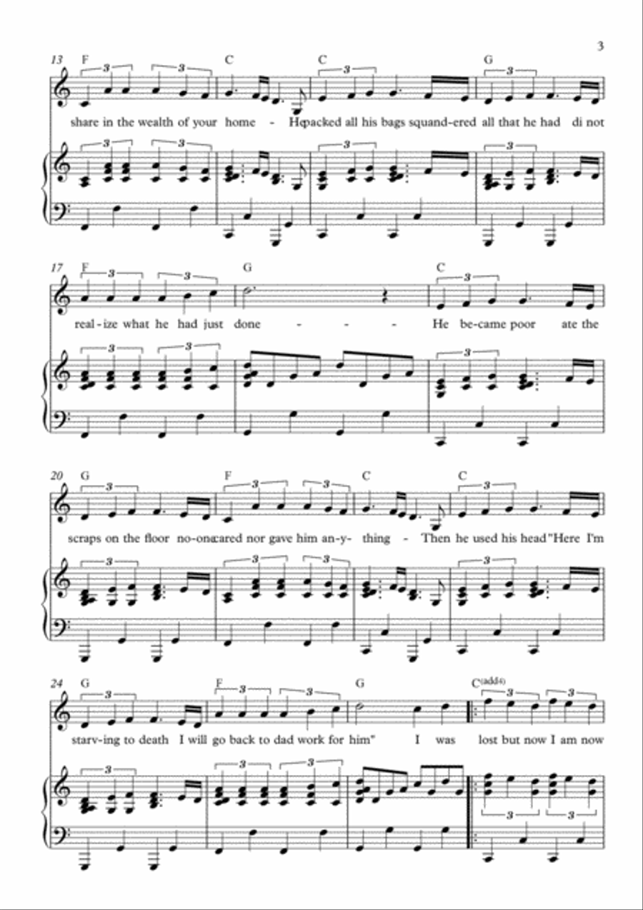 I Was Lost Voice scores gallery preview page 3