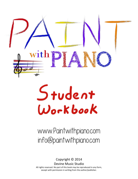 Paint with Piano Red Student Workbook