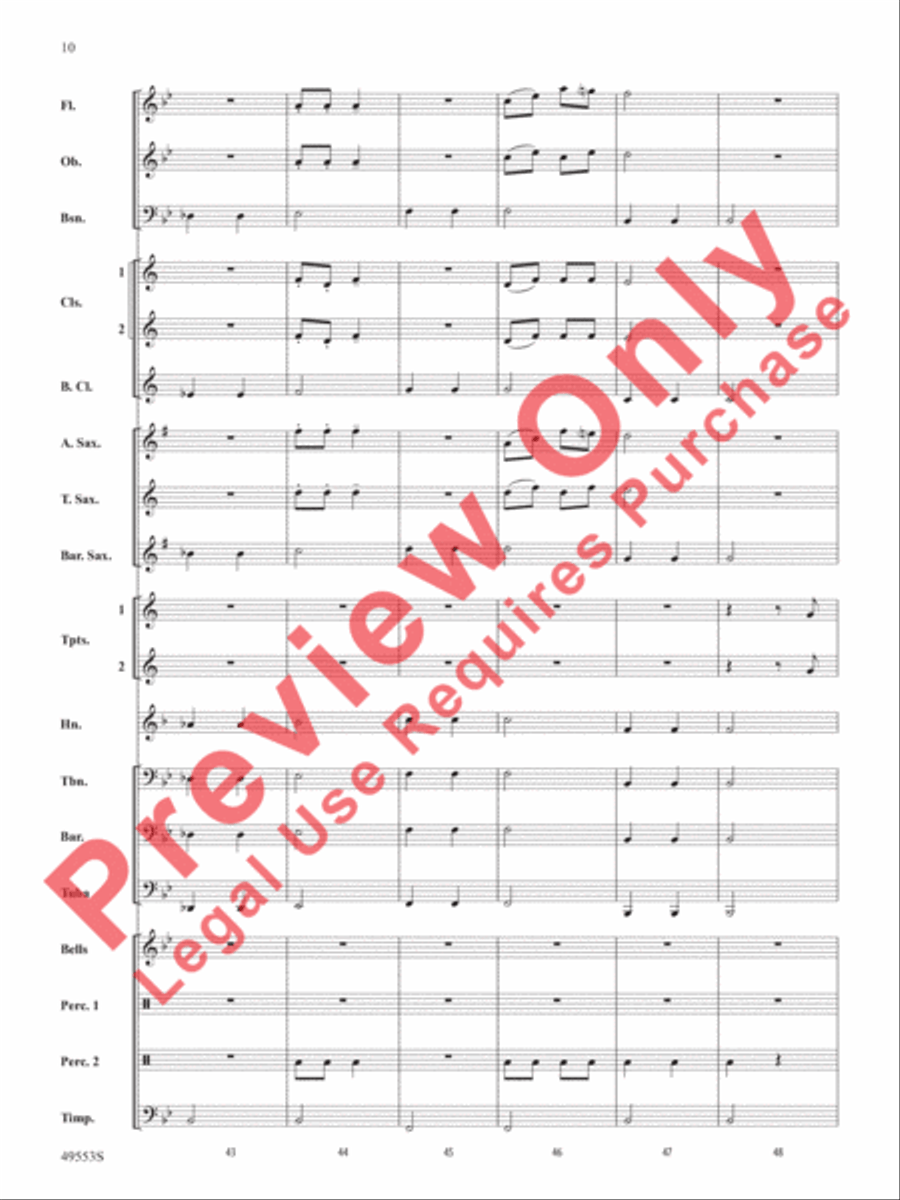 Hanukkah Dances Concert Band scores gallery preview page 11
