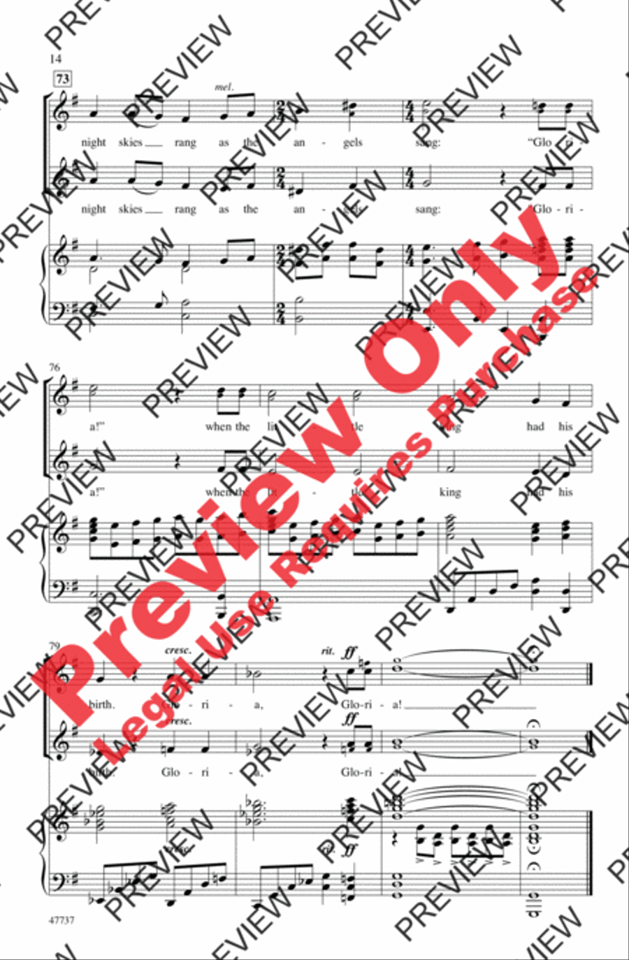 The Cat and the Mouse Carol 2-Part scores gallery preview page 13