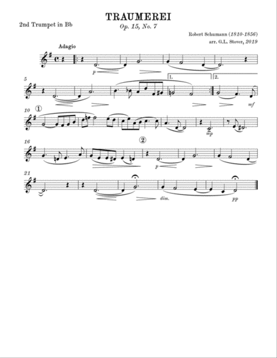 Traumerei Brass Ensemble scores gallery preview page 6
