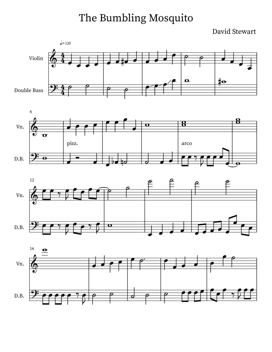 The Bumbling Mosquito Set of Parts scores gallery preview page 1