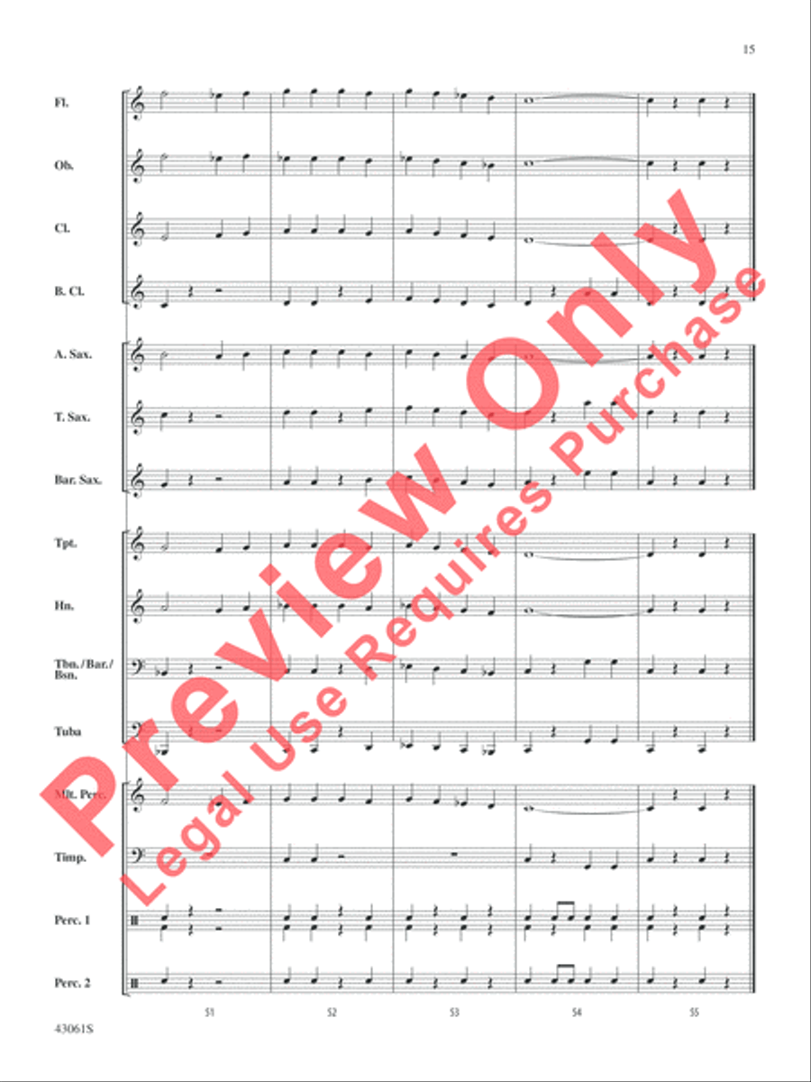 Merry Kisimusi Concert Band scores gallery preview page 16