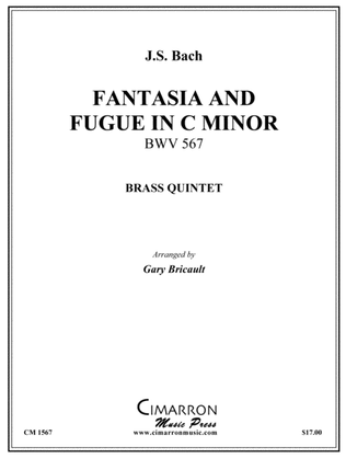 Book cover for Fantasia and Fugue in c minor, BWV 537
