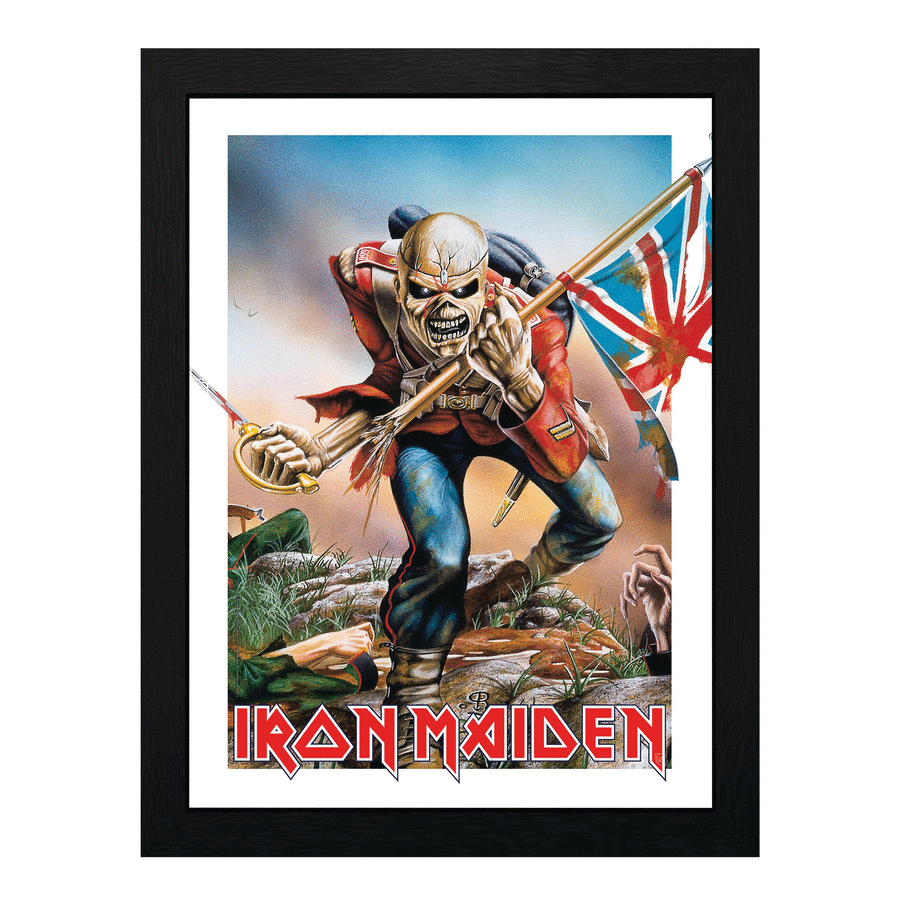 Iron Maiden – Trooper Eddie Framed Print