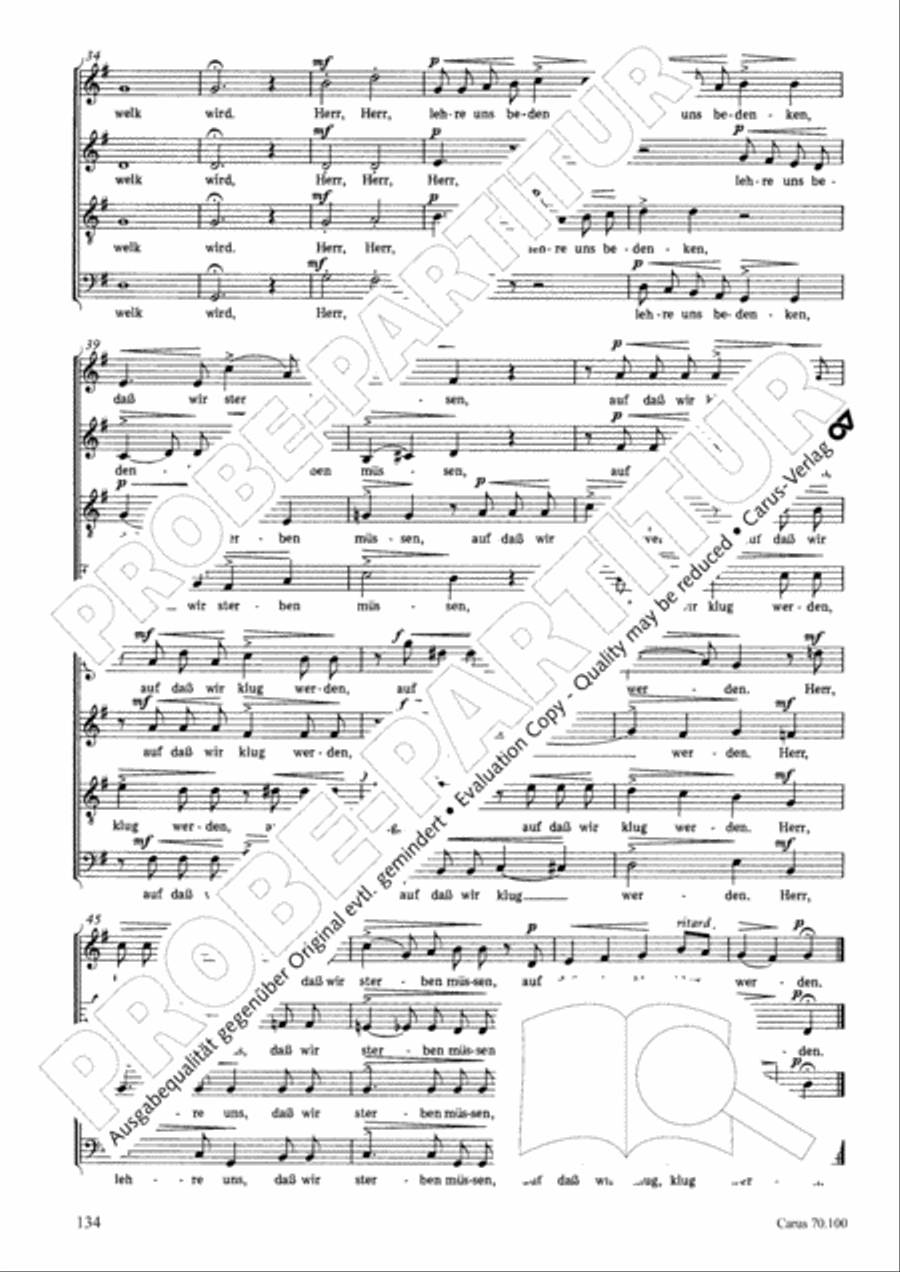 Geistliches Chorbuch der Romantik Choir scores gallery preview page 135
