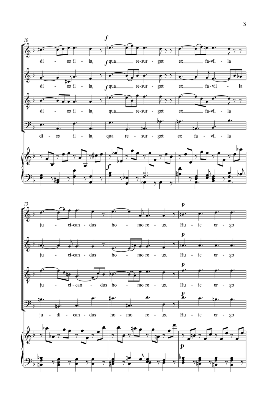 Lacrimosa 4-Part scores gallery preview page 3
