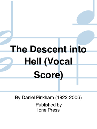 Book cover for The Descent into Hell (Choral Score)