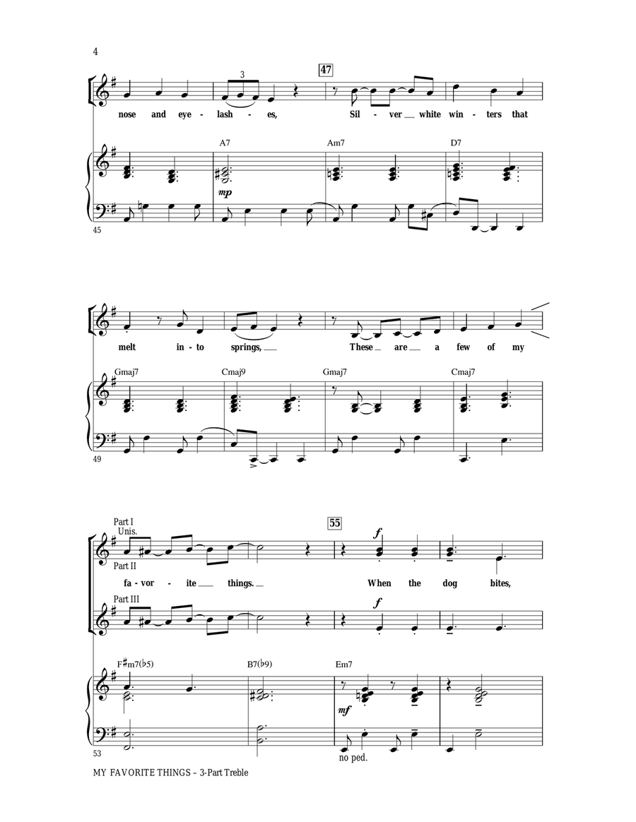 My Favorite Things 3-Part scores gallery preview page 4
