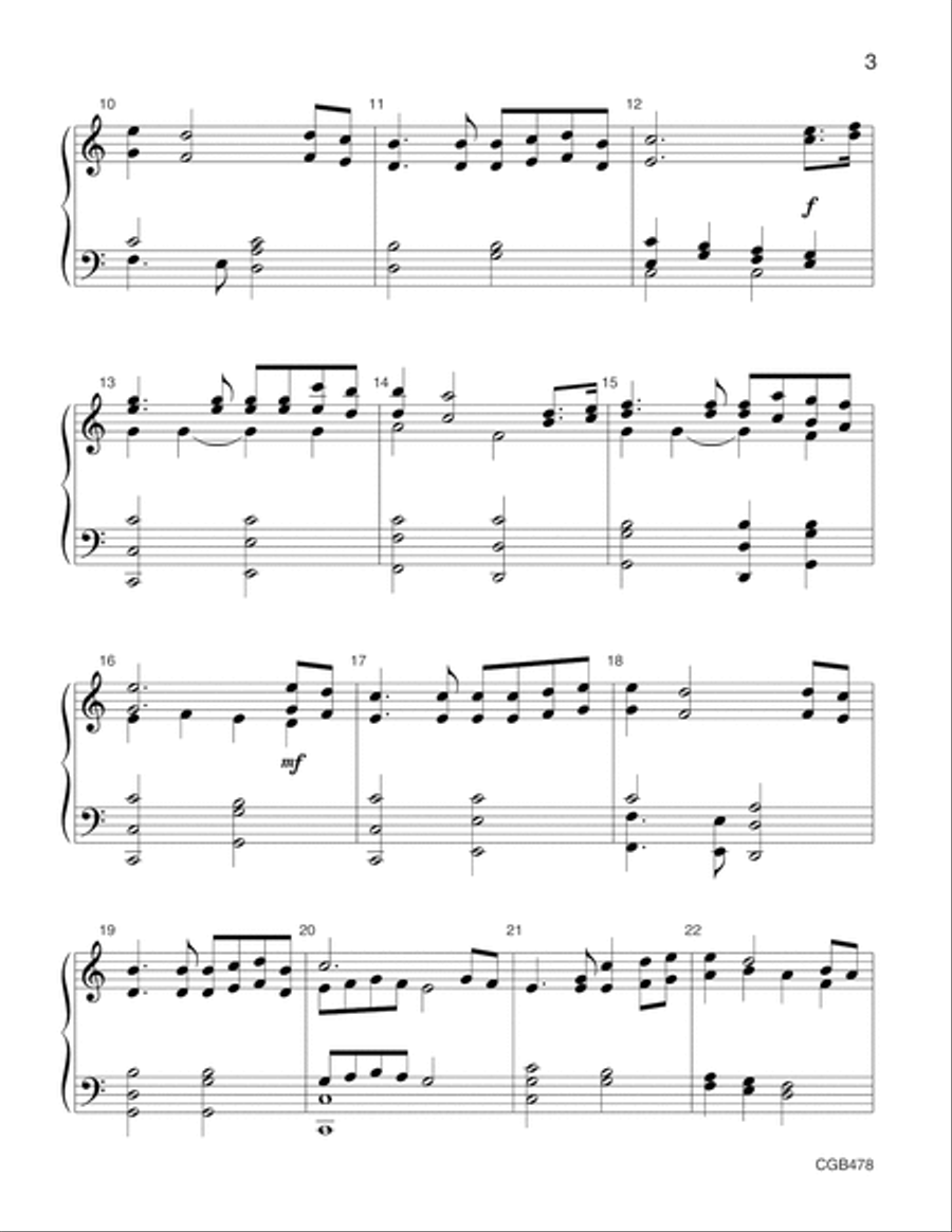 He Leads Me Day By Day He Leads Me Day By Day Handbell Choir scores gallery preview page 3