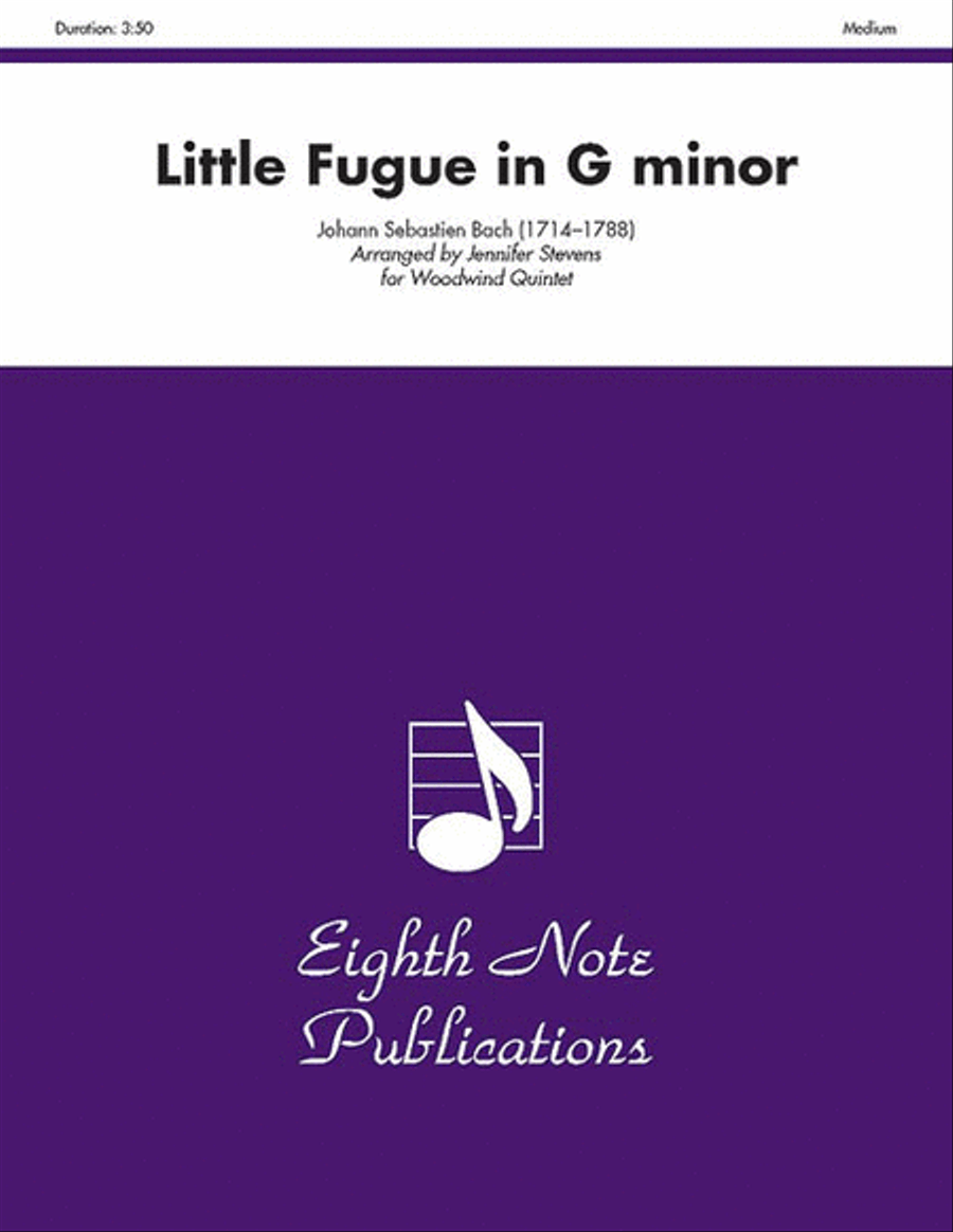 Little Fugue in G Minor Little Fugue in G Minor Woodwind Quintet scores gallery preview page 1