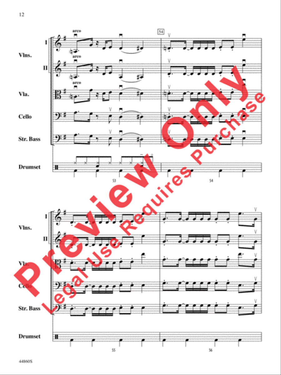 Uptown Funk String Orchestra scores gallery preview page 13