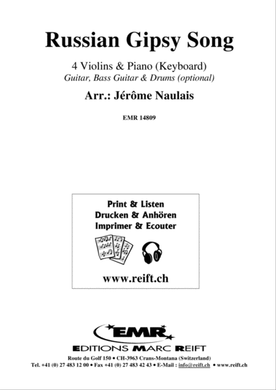 Russian Gipsy Song Violin scores gallery preview page 2