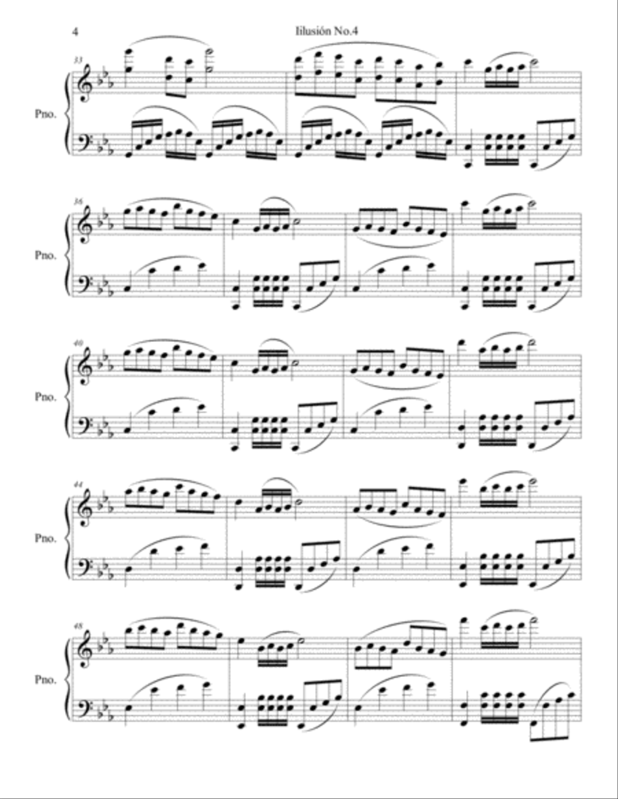 piano ilusion no.4 Piano Solo scores gallery preview page 4