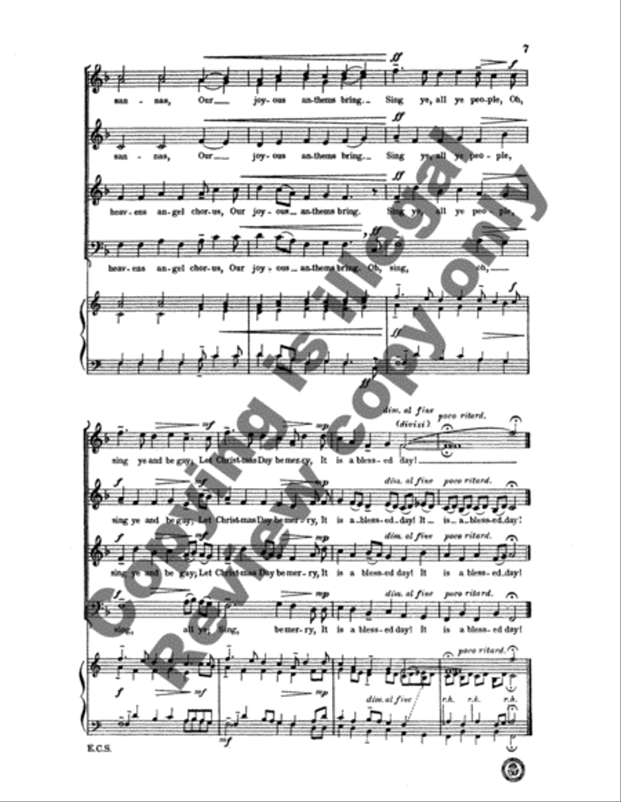 Christmas Day 4-Part scores gallery preview page 6