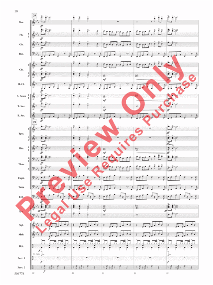 Thriller Concert Band scores gallery preview page 11