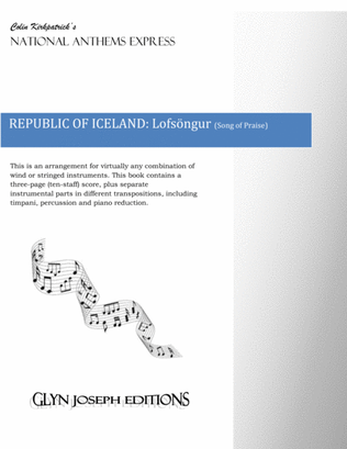 Book cover for Republic of Iceland National Anthem: Lofsöngur