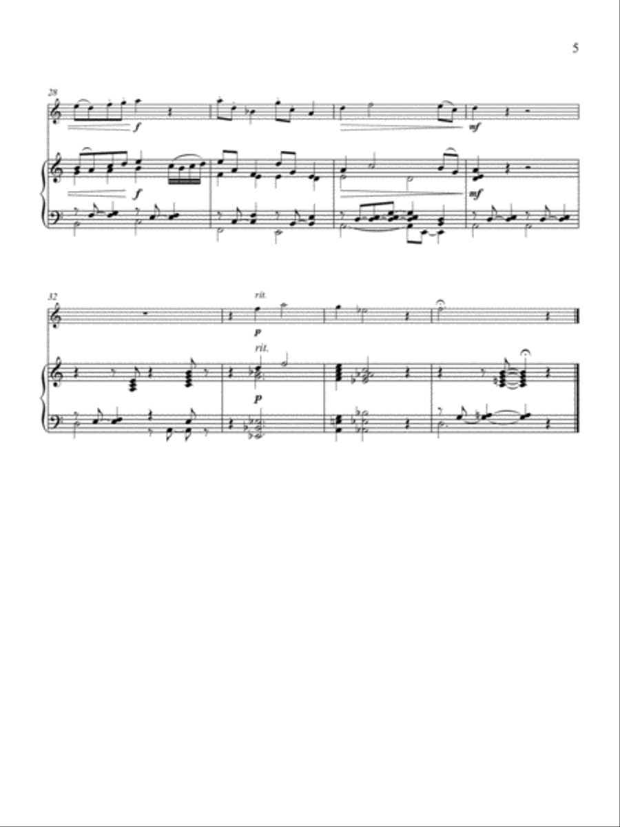 Short Pieces for Flute and Piano, Book 2: Intermediate Flute Solo scores gallery preview page 3