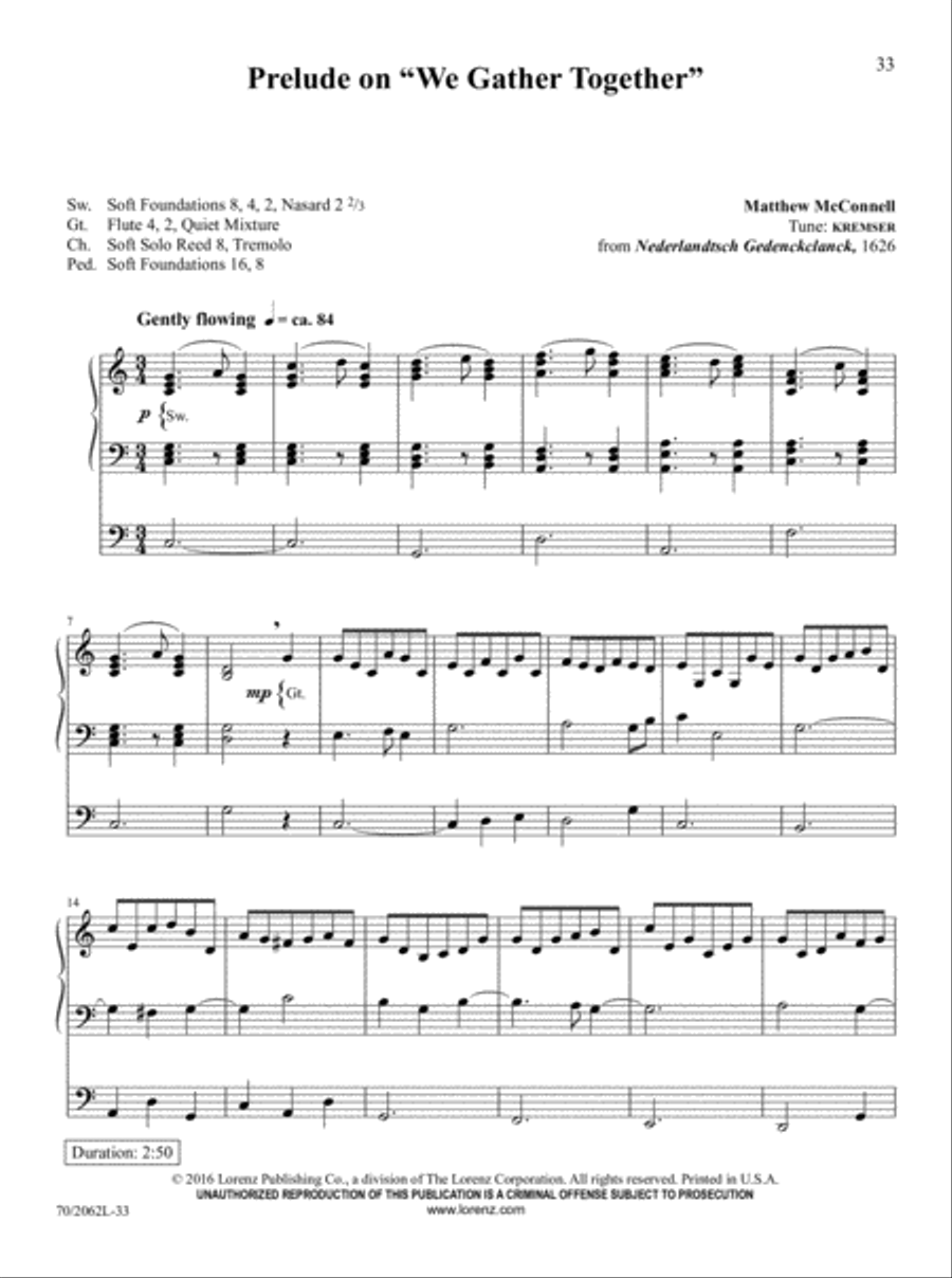 The Sacred Organ Library, Vol. 2 Organ Solo scores gallery preview page 19