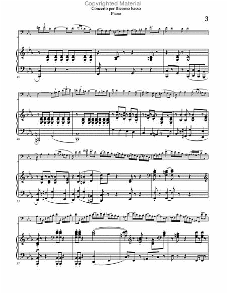 Concerto per Flicorno Basso Euphonium scores gallery preview page 4