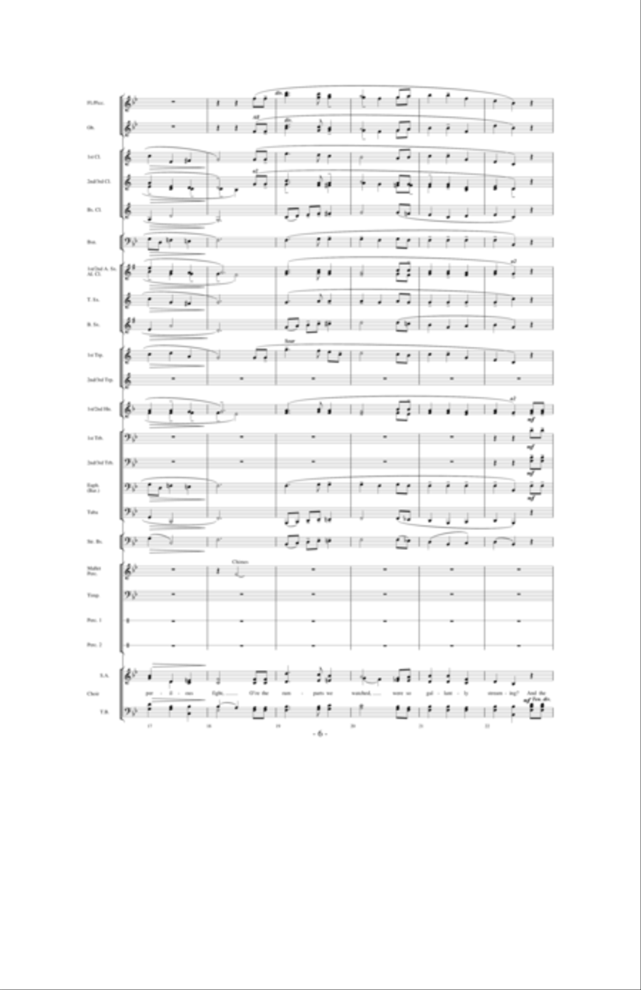 The Star Spangled Banner The Star Spangled Banner Concert Band scores gallery preview page 5
