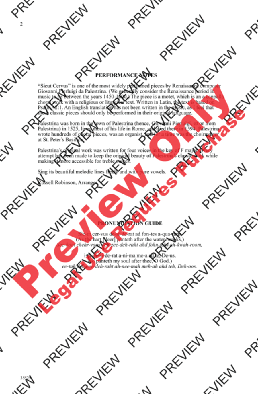 Sicut Cervus Sicut Cervus Women's Choir scores gallery preview page 2