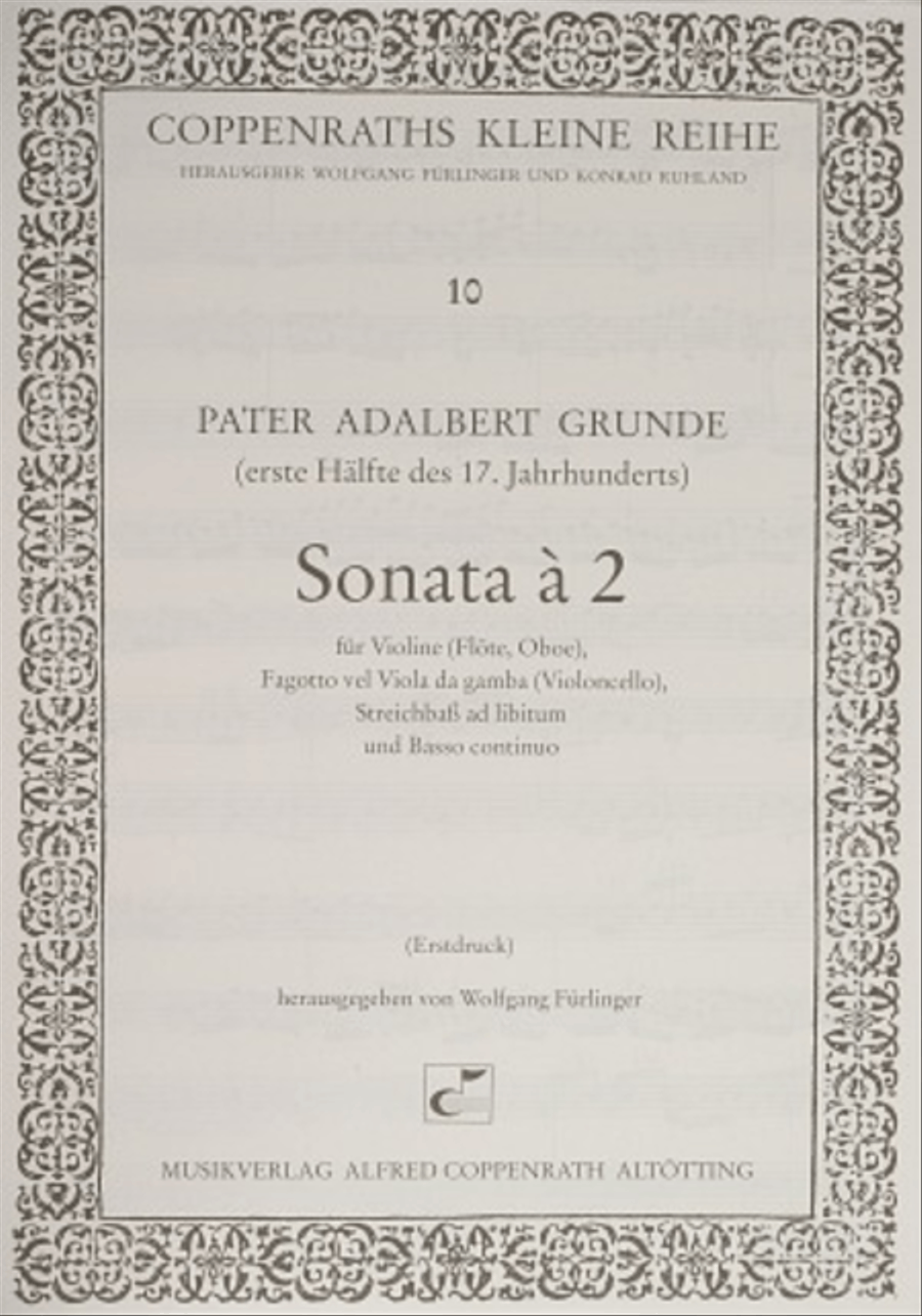 Sonata a 2 Bassoon scores gallery preview page 1