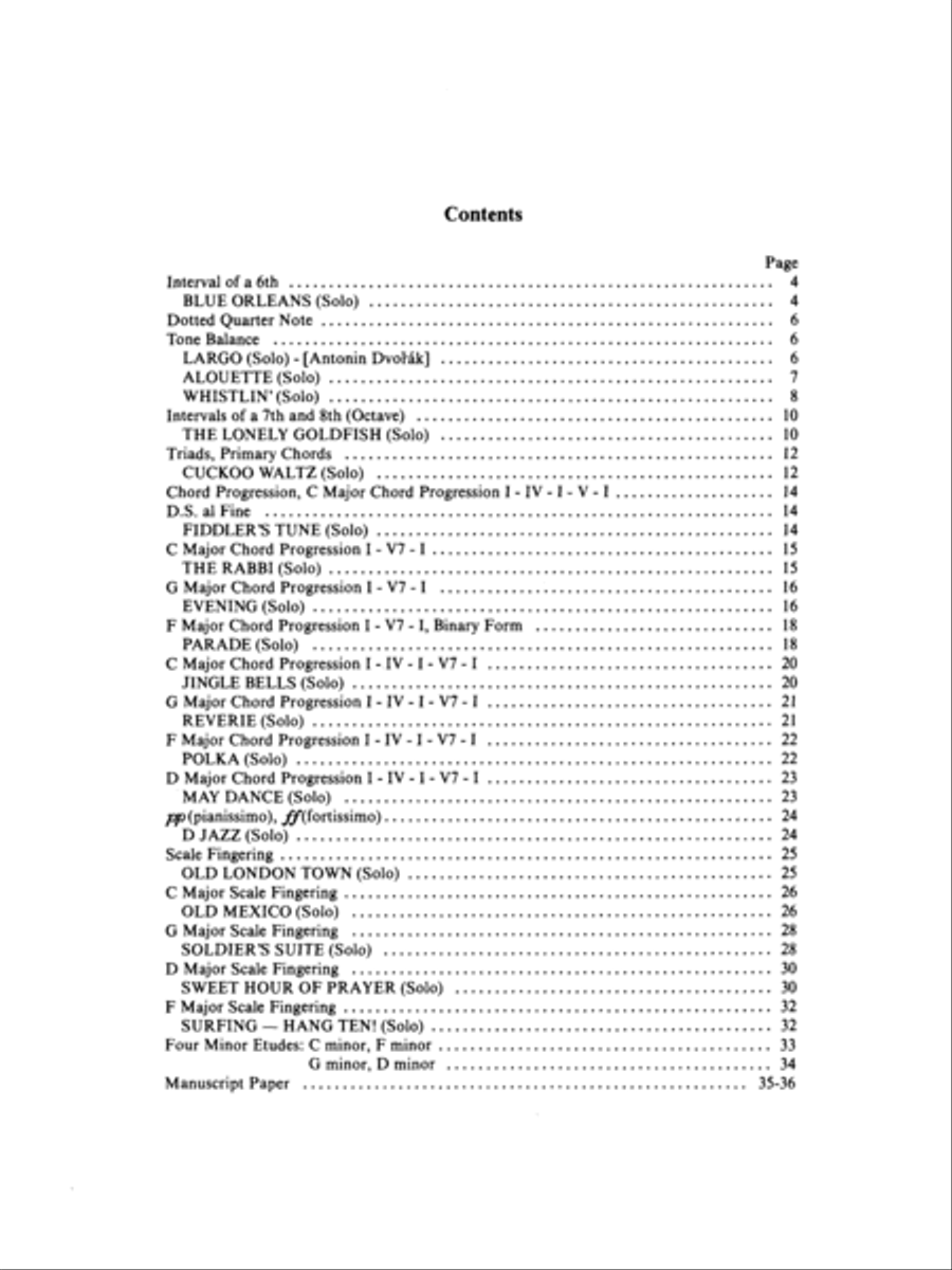 David Carr Glover Method for Piano Performance