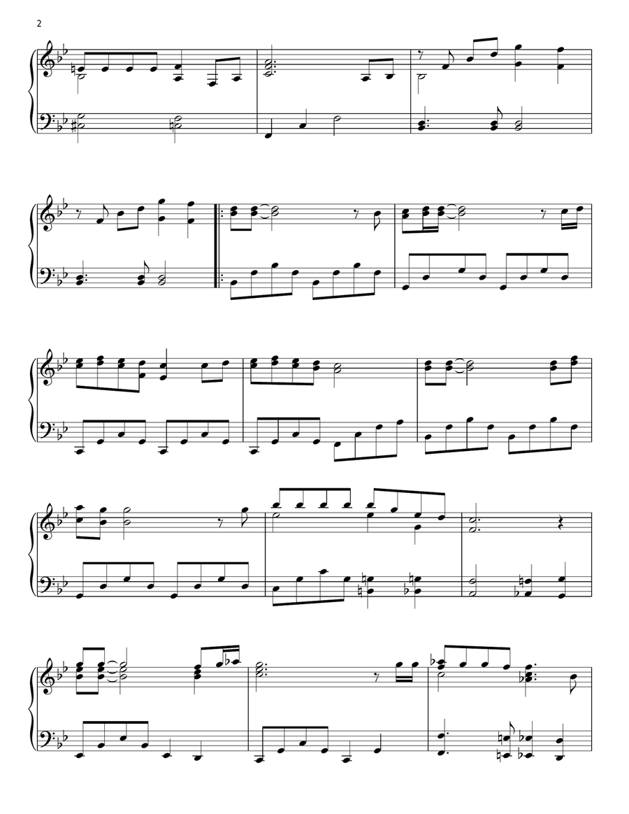 Bohemian Rhapsody Piano Solo scores gallery preview page 2