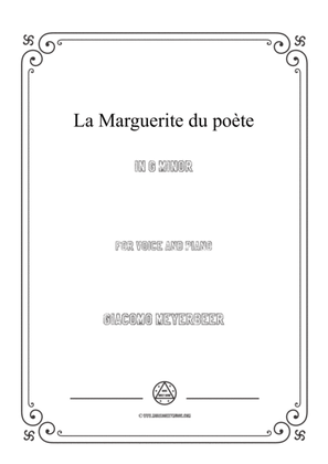 Meyerbeer-La Marguerite du poète in g minor,for Voice and Piano