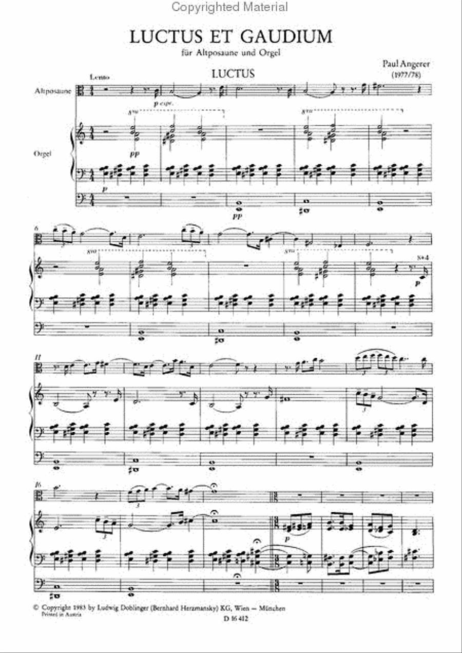 Luctus et Gaudium Luctus et Gaudium Trombone scores gallery preview page 2