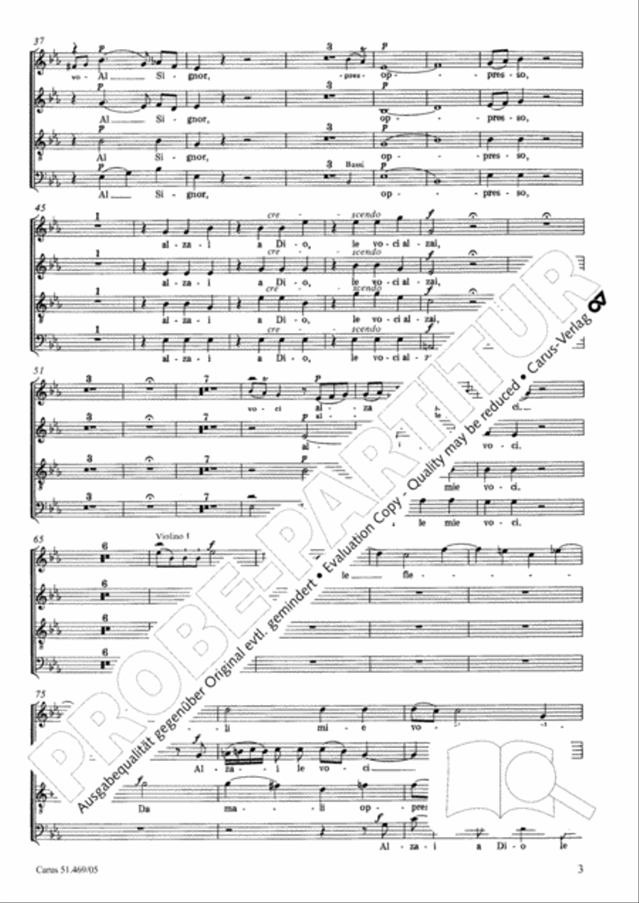 Davide penitente 4-Part scores gallery preview page 4