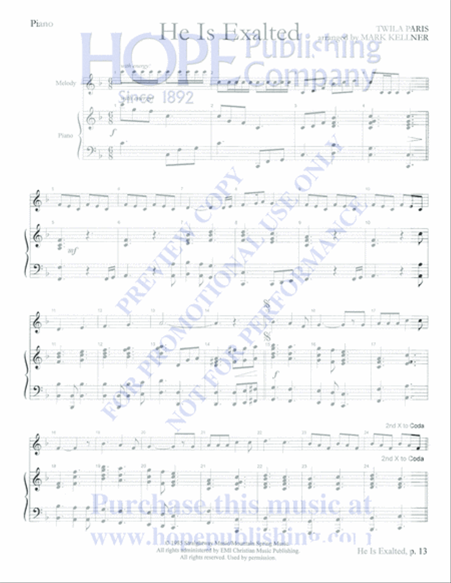 Praise Him with Instruments Orchestra scores gallery preview page 15