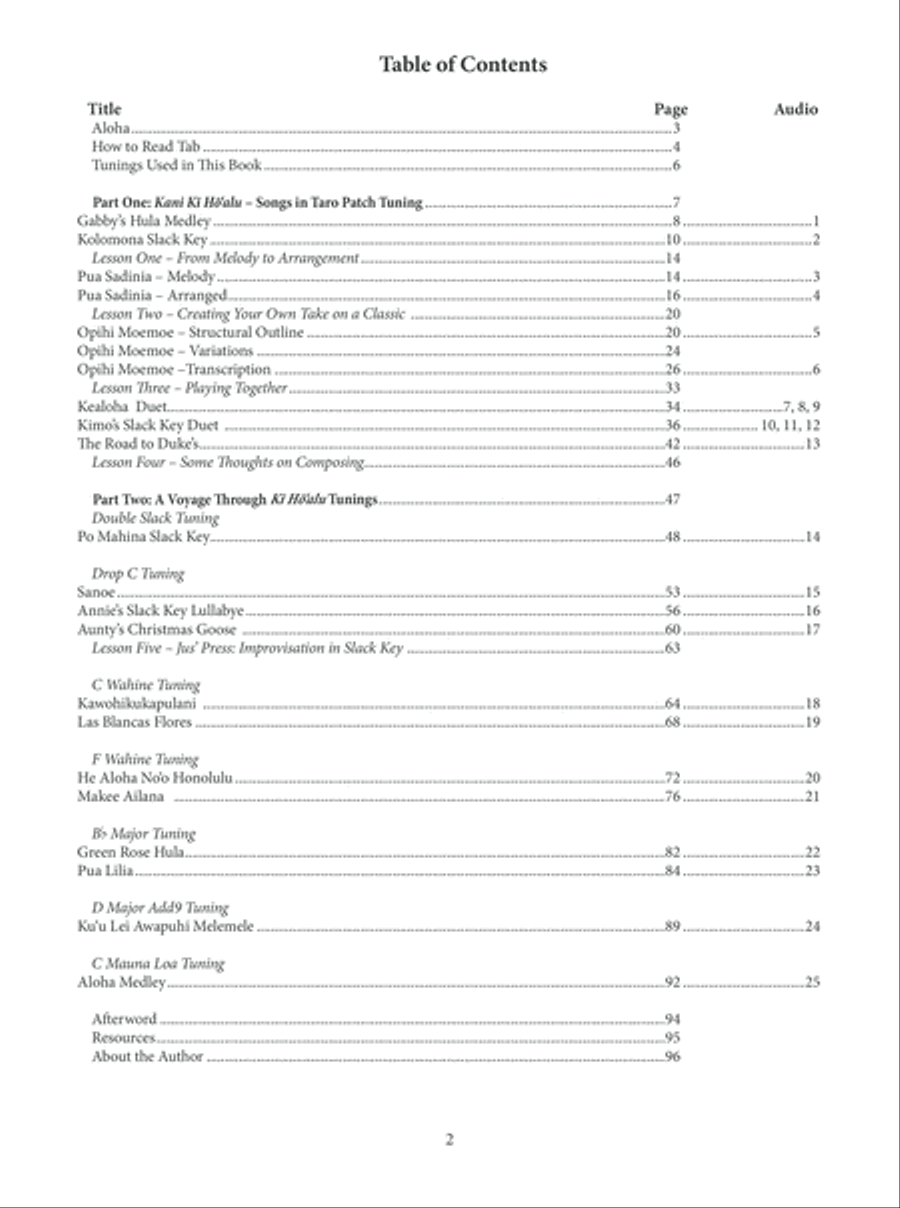 Mastering Hawaiian Slack Key Guitar Guitar scores gallery preview page 3