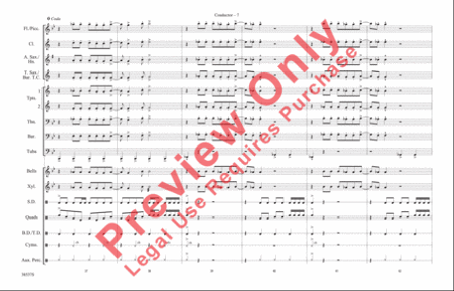 Finale (Don't Feed the Plants) Marching Band scores gallery preview page 8