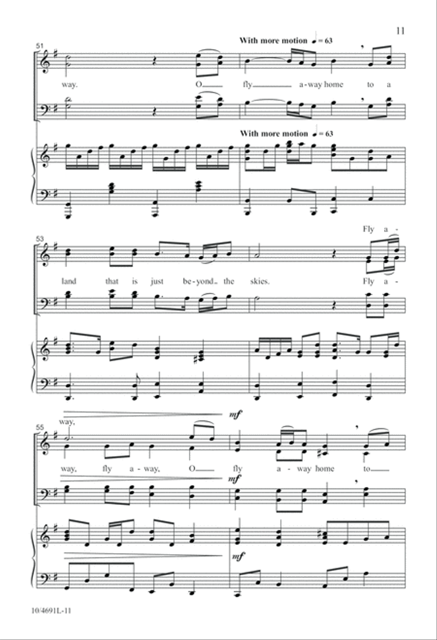 Fly Away Home 4-Part scores gallery preview page 11