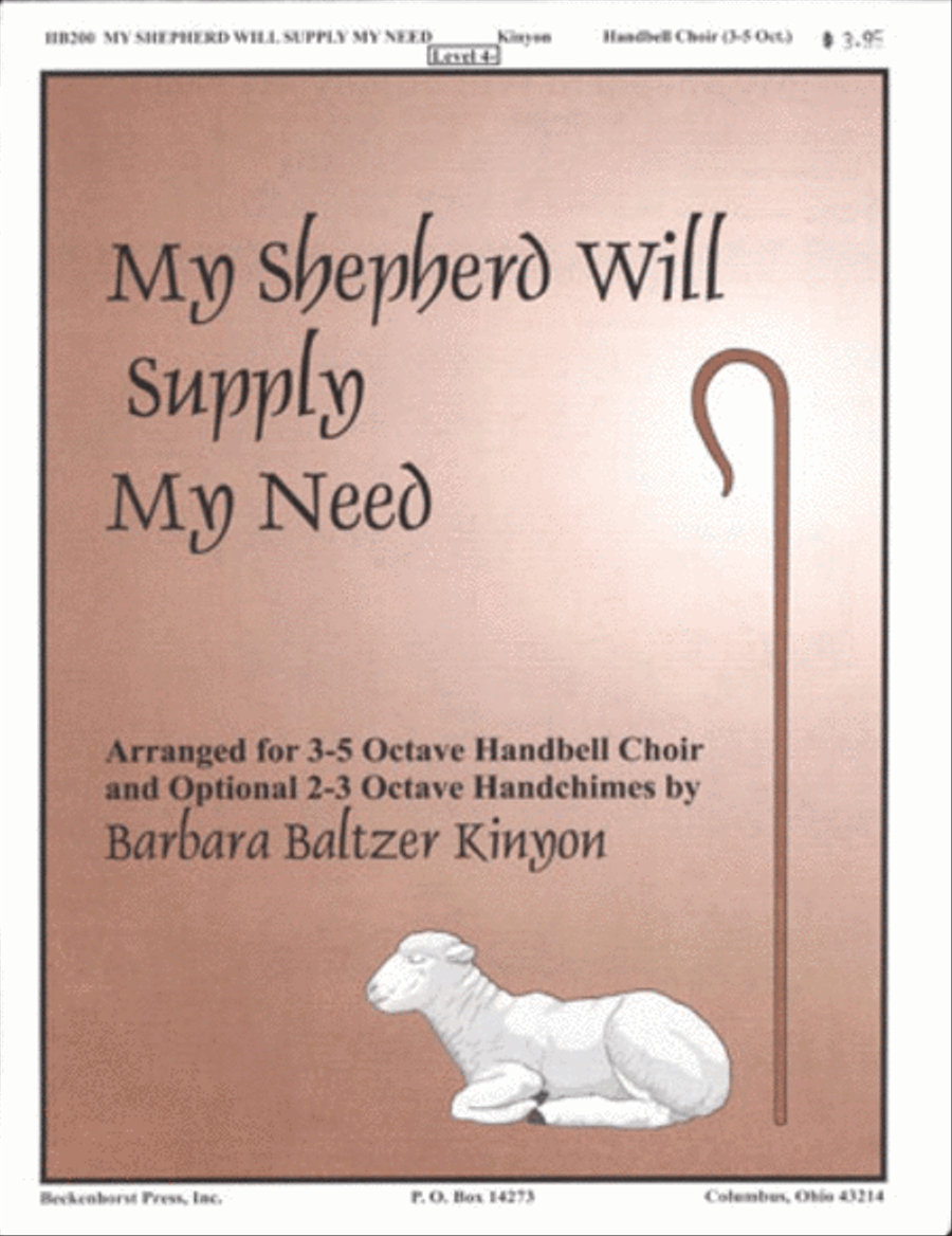 My Shepherd Will Supply My Need - Kinyon 5-Octaves scores gallery preview page 1