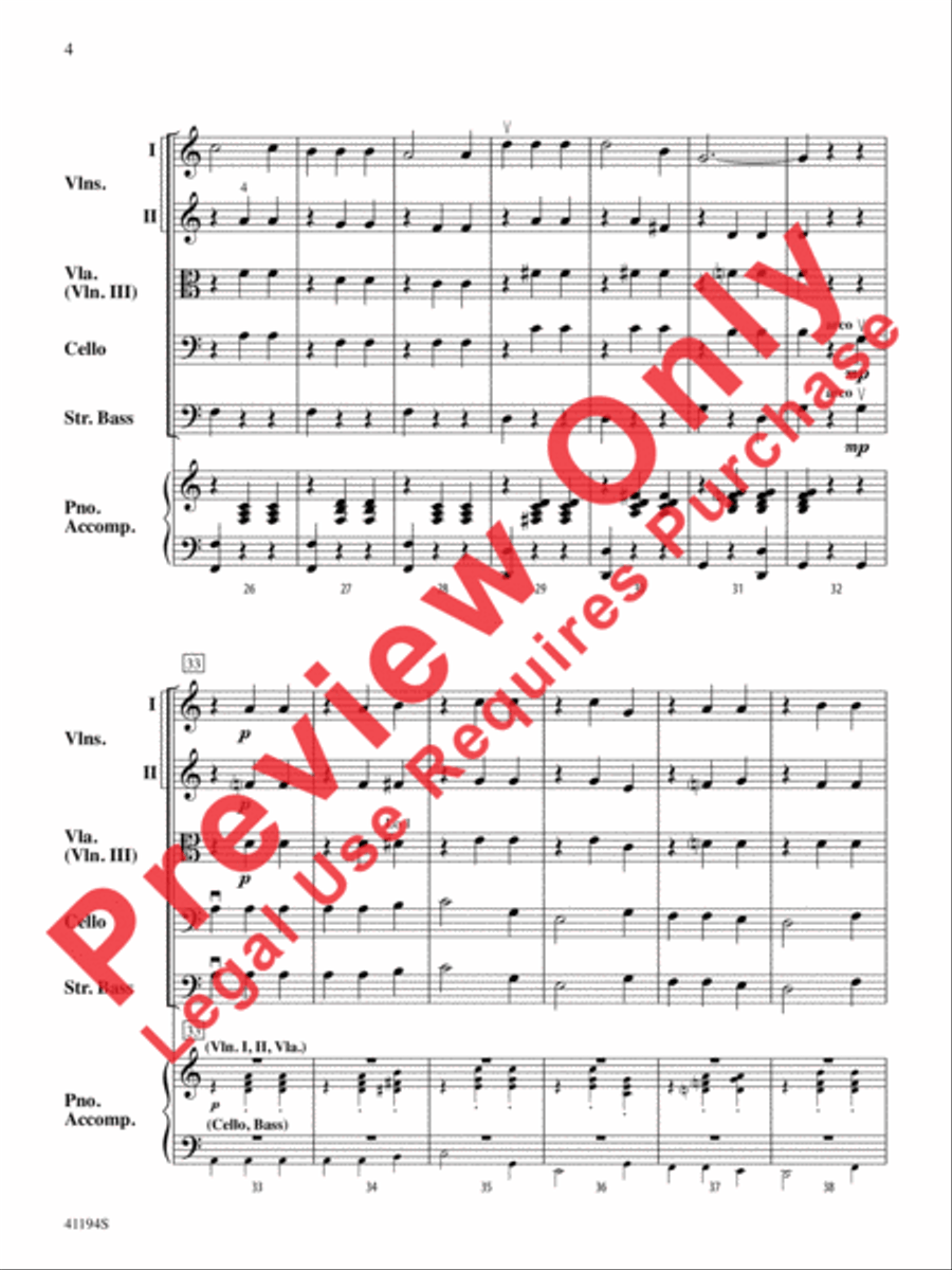 The Wizard of Oz, Suite from String Orchestra scores gallery preview page 5