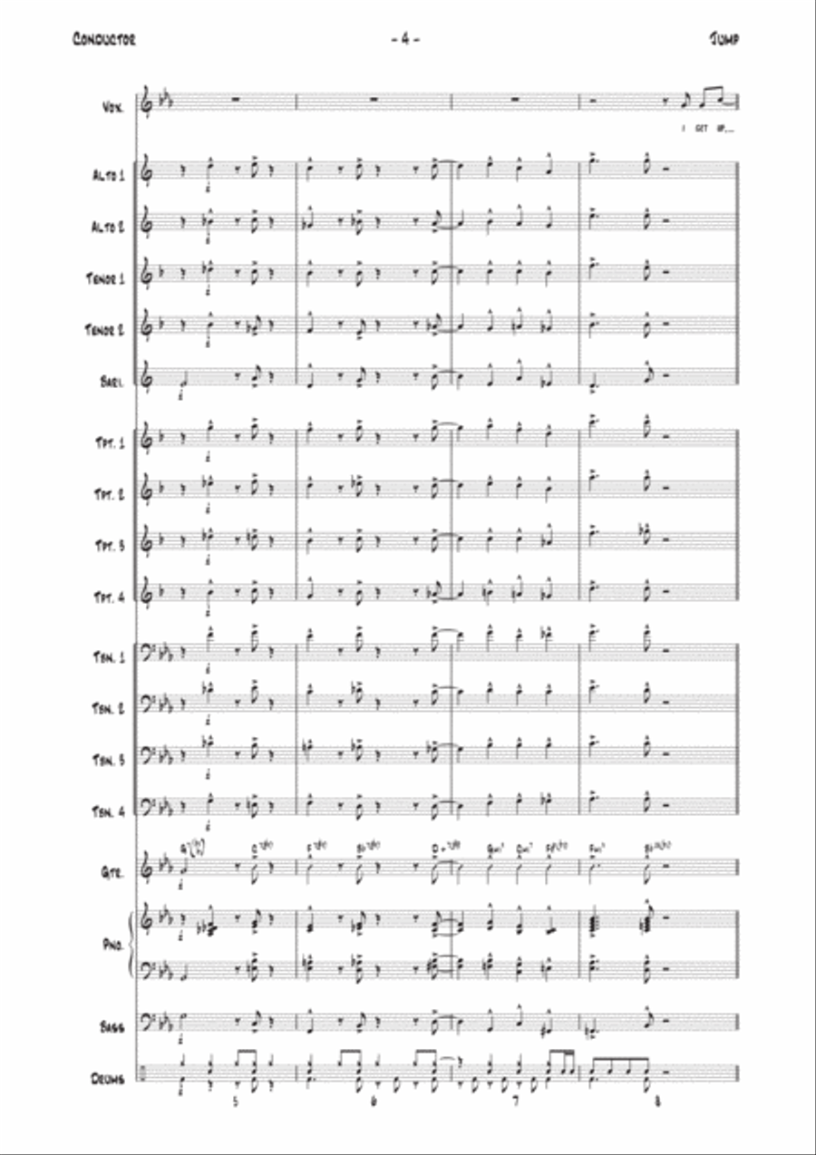 Jump Jump Jazz Ensemble scores gallery preview page 4