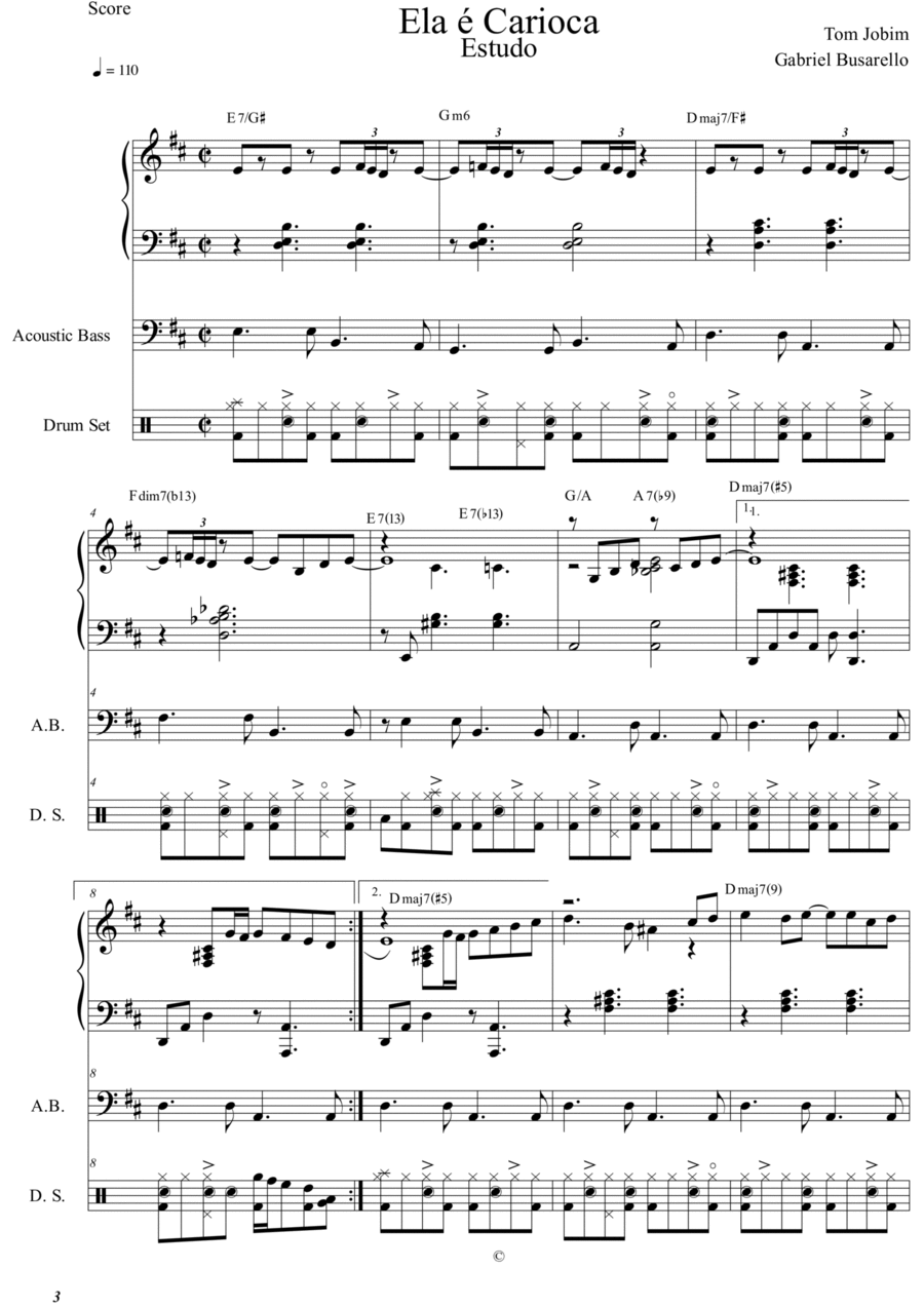 Ela 'e Carioca Small Ensemble scores gallery preview page 1