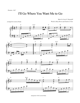 Book cover for I'll Go Where You Want Me to Go