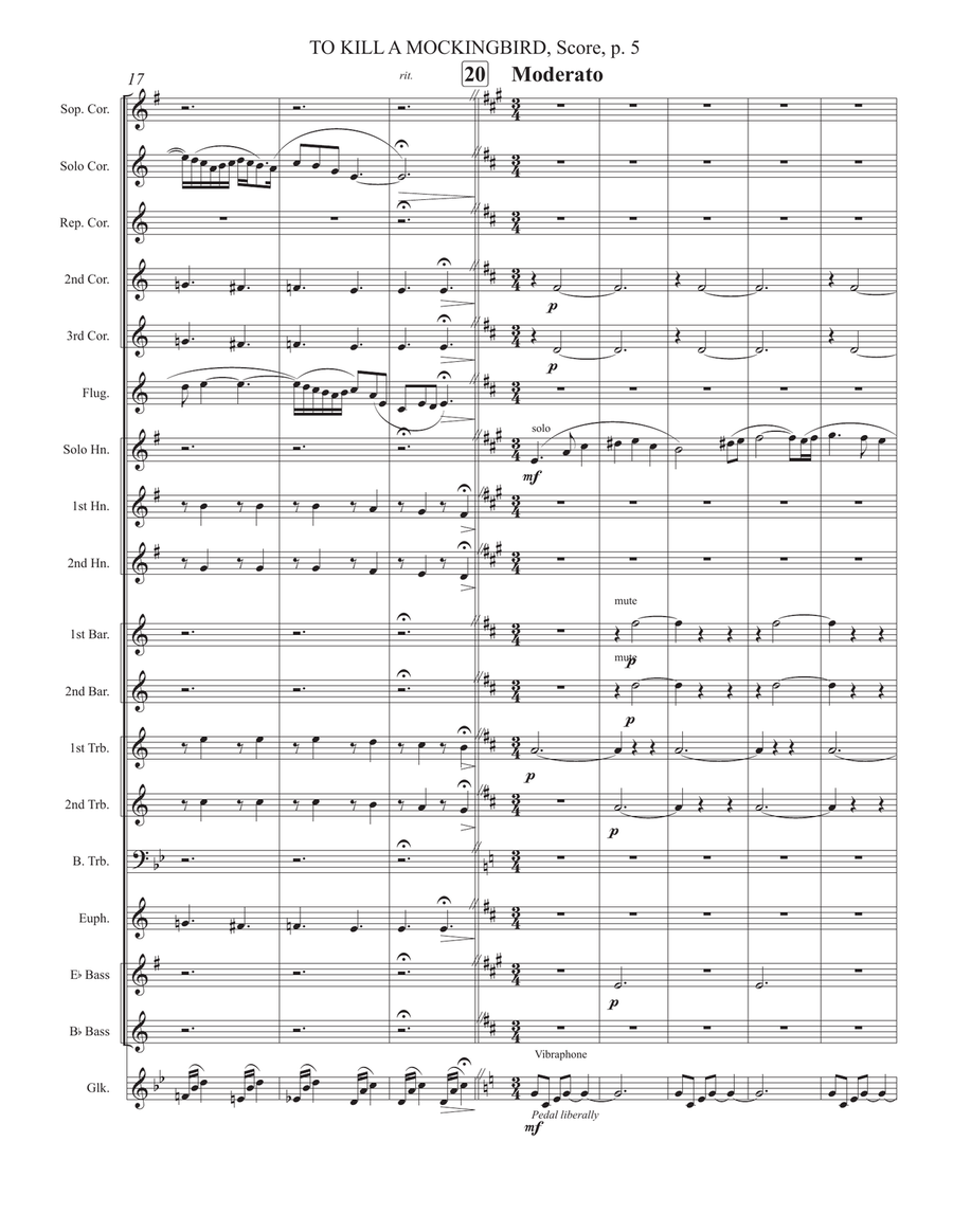 To Kill A Mockingbird Brass Band scores gallery preview page 4